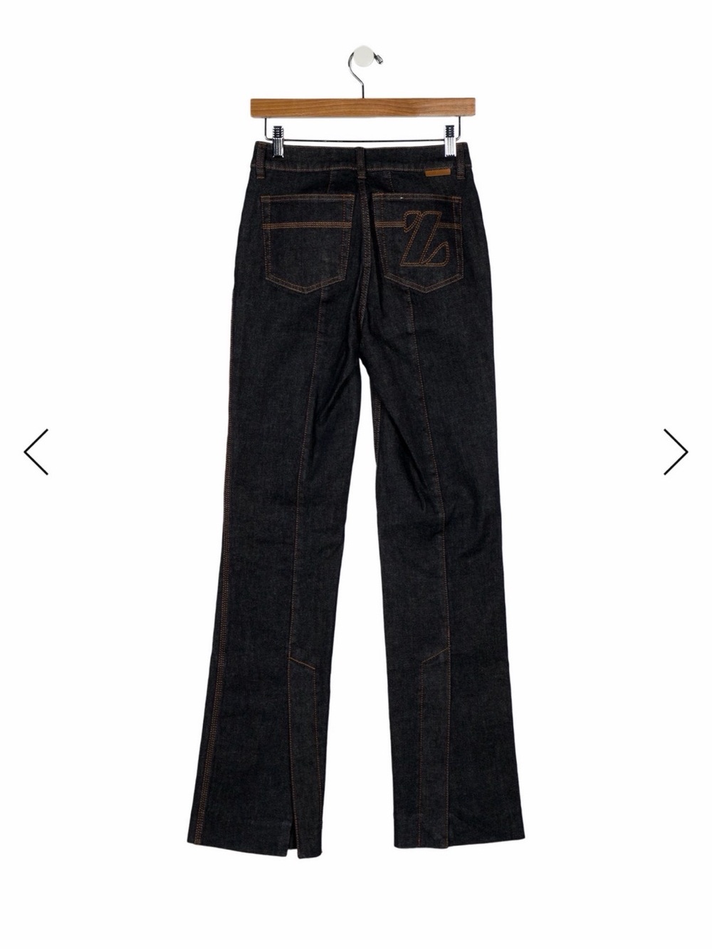 Zimmermann Black Flare Jeans with Contrast Stitching